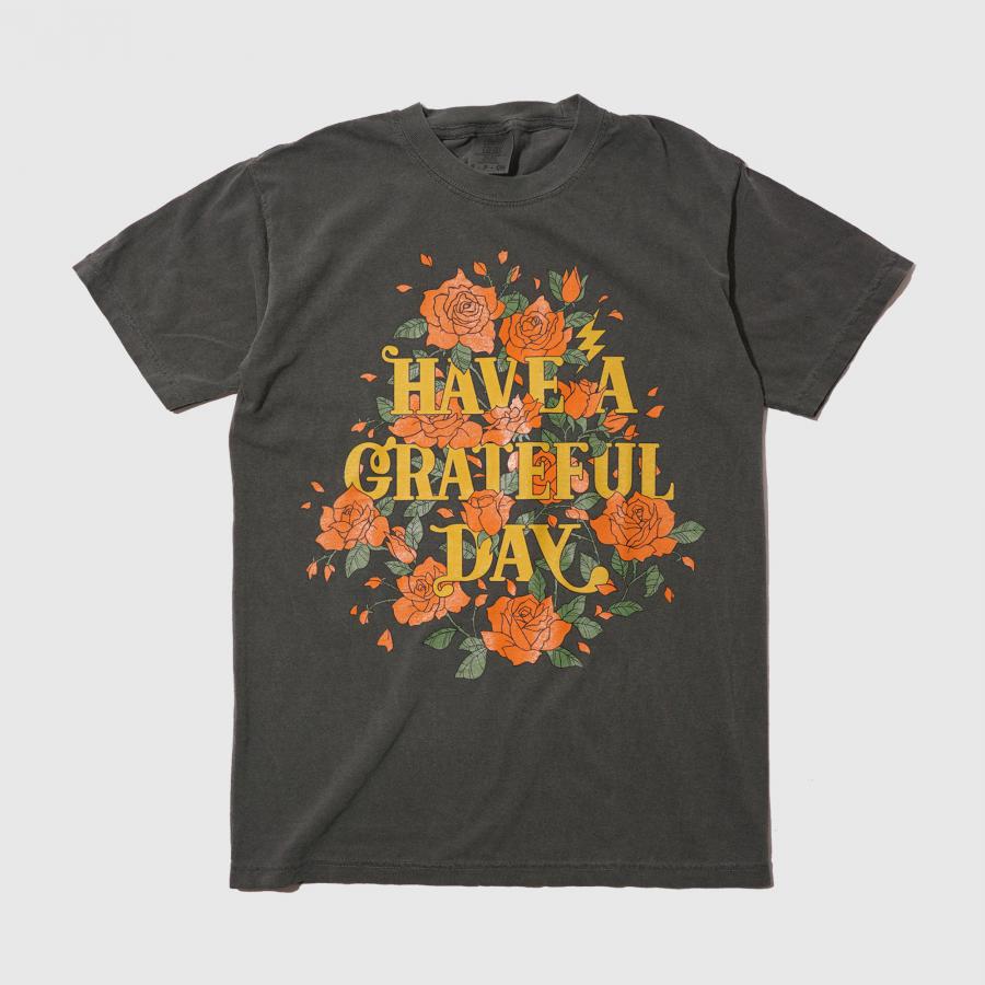 GRATEFUL DAY T-SHIRTS -ROSE