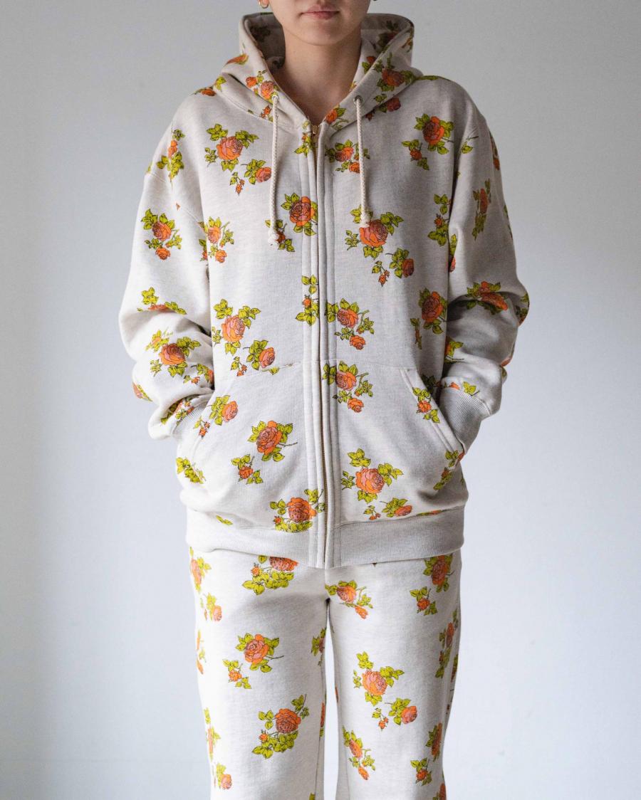 ZIP UP HOODIE SWEATSHIRT