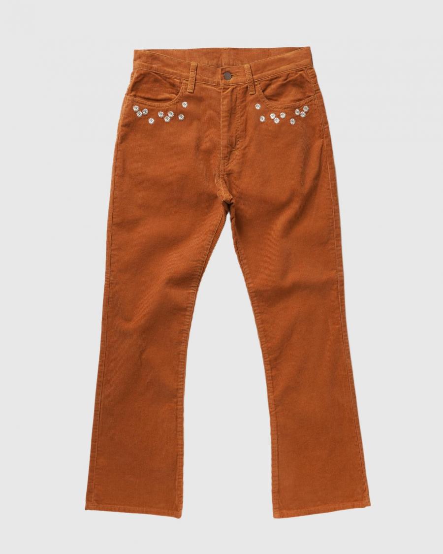 FLOWER CUT EMBROIDERY PANTS