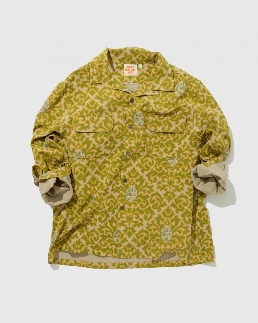 OPEN COLLAR L/S SHIRT