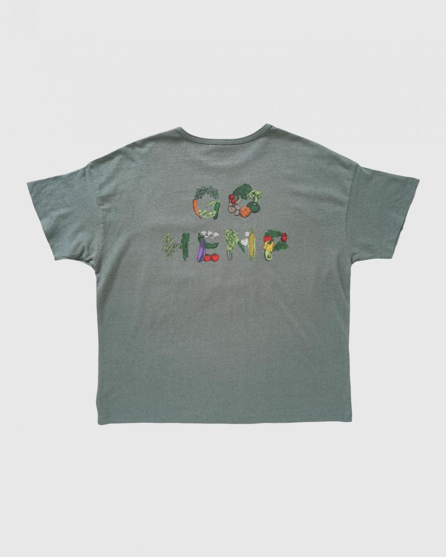 VEGE & HERB LOGO WIDE POCKET TEE