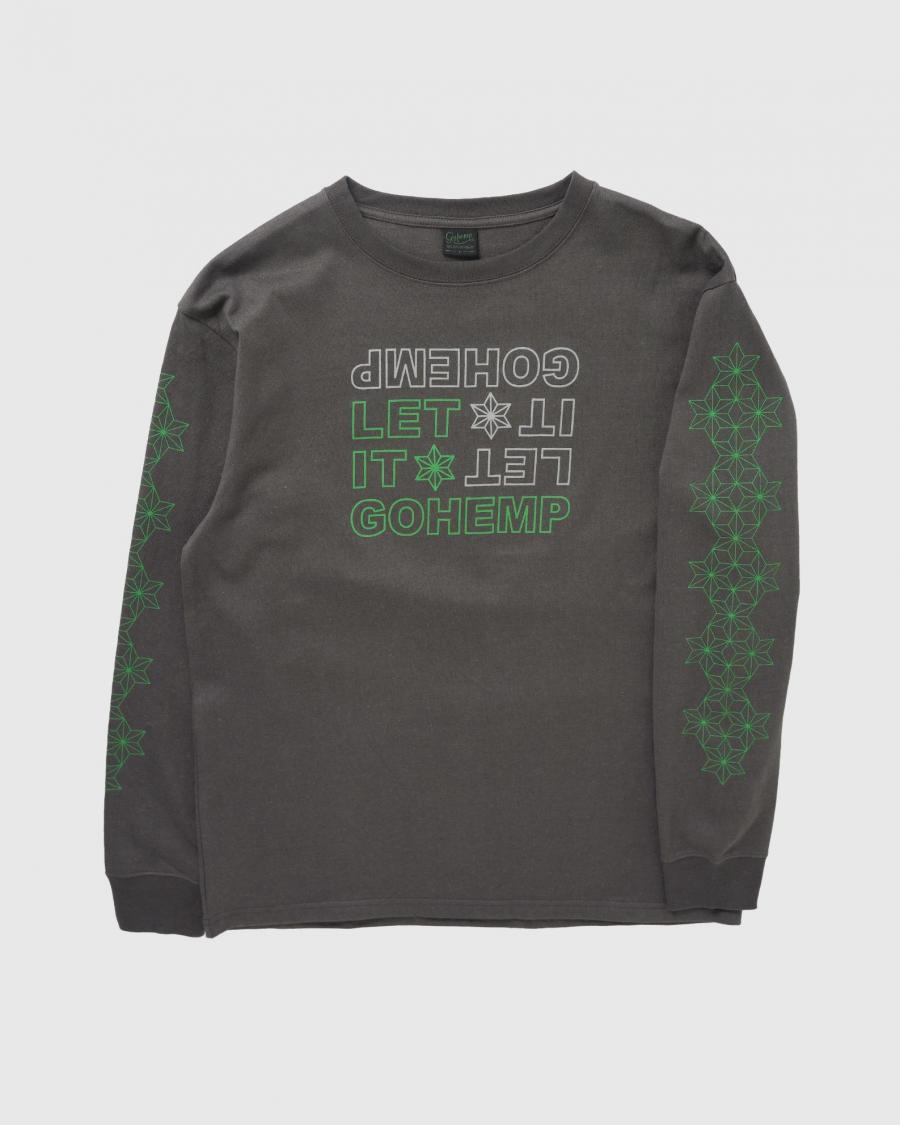JUST KEEP ON GOHEMP LONG SLEEVE TEE | Tshirts/CUTSEW | JUZU JUST KEEP ON GOHEMP LONG SLEEVE TEE | Tshirts/CUTSEW | JUZU