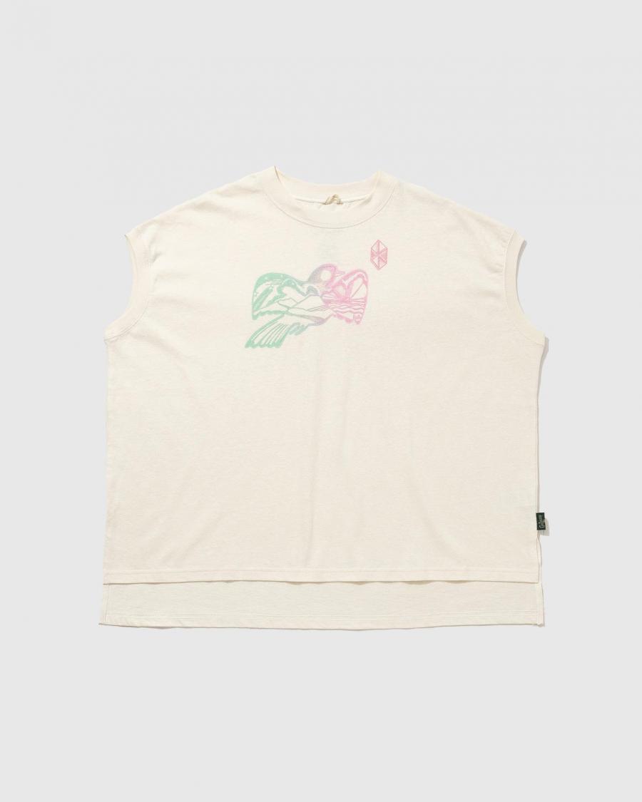 鳥 HONEY SLEEVE-LES TEE