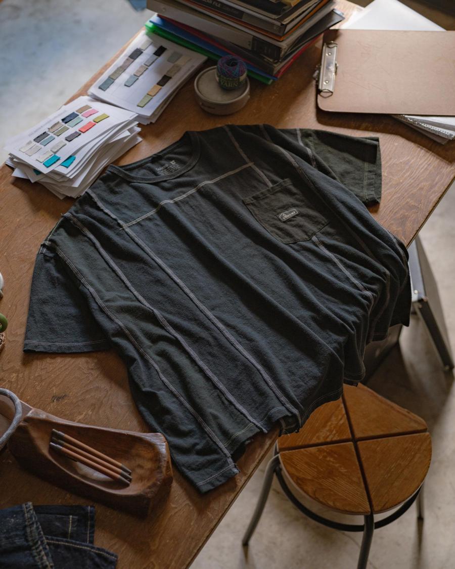 T-SHIRTS - BLACK DYED REUSE