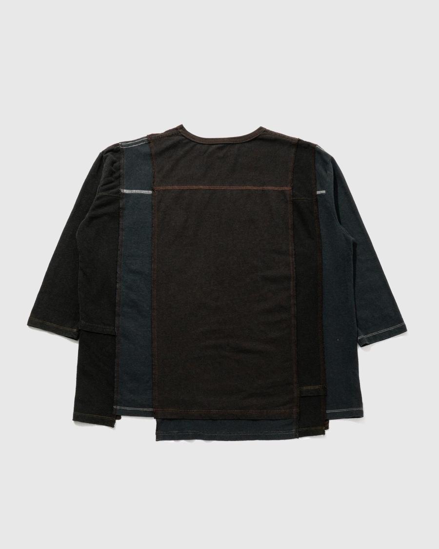 3/4SL T-SHIRT - BLACK DYED REUSE