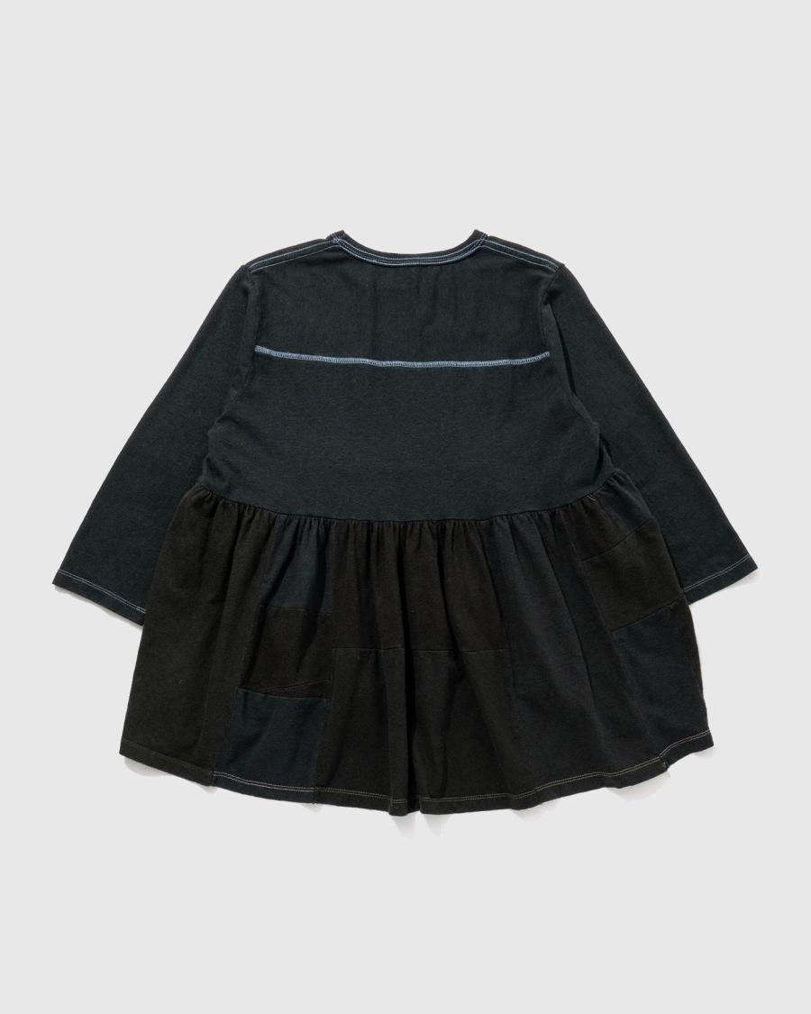 FOOTBALL TEE - BLACK DYED REUSE