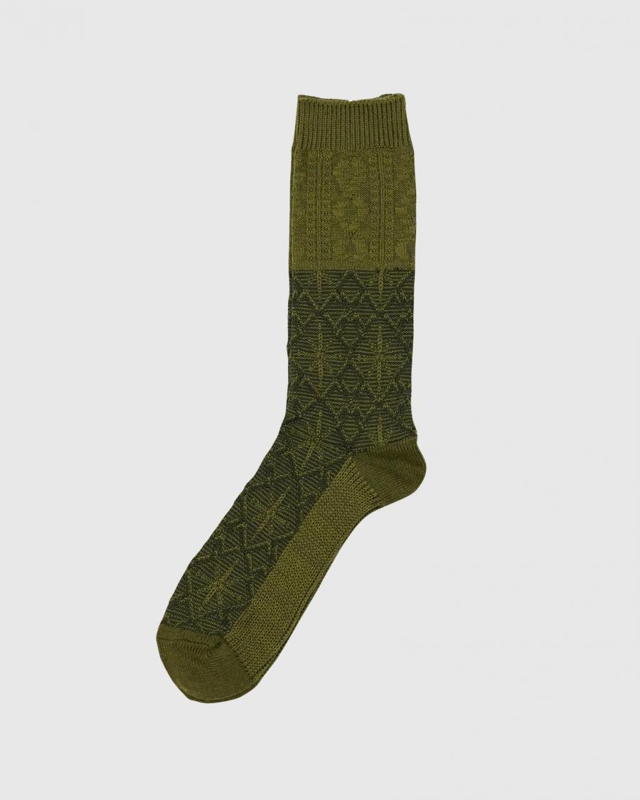 CABLE JACQUARD SOCKS