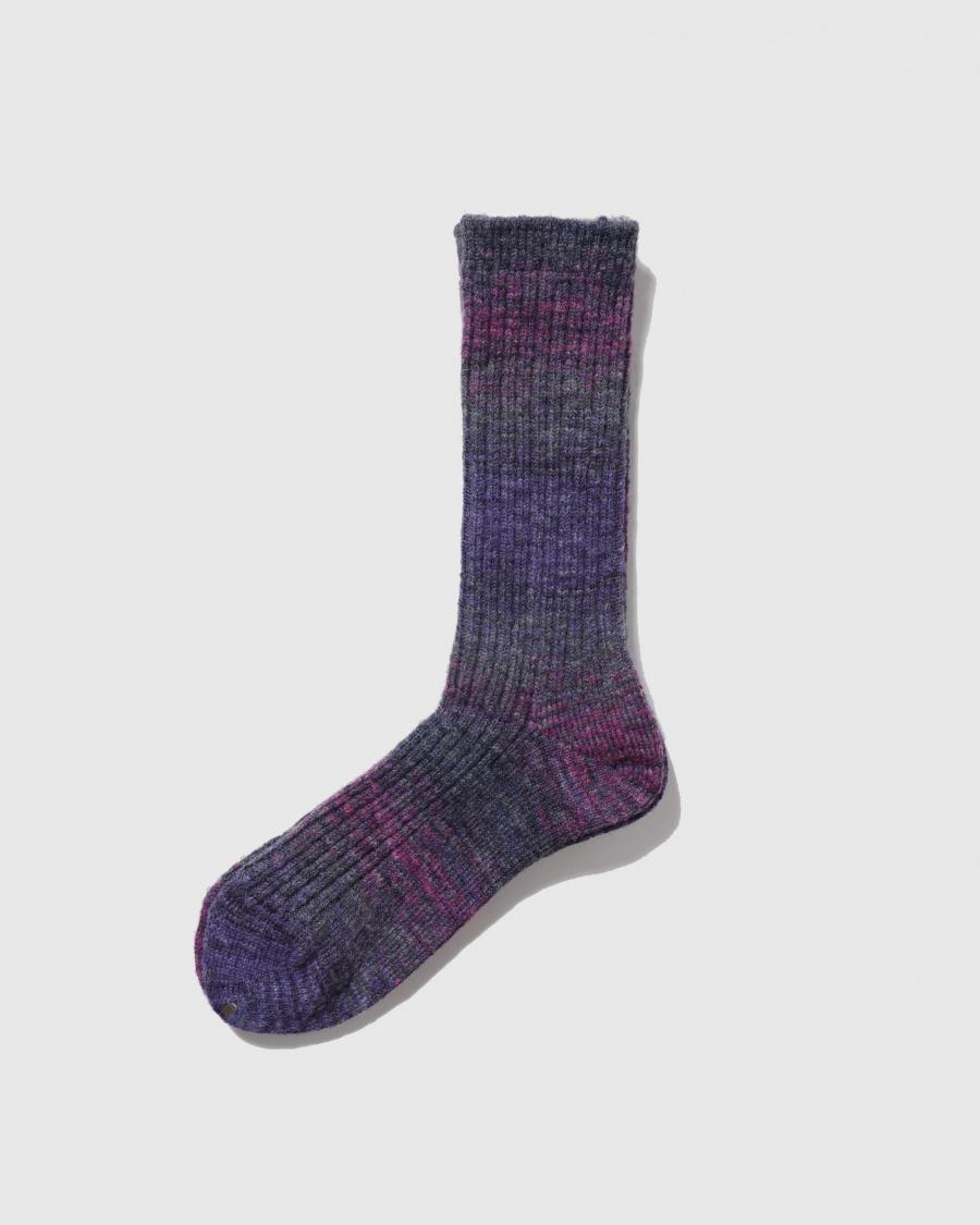 SLUB SPLASH PATTERN SOCKS