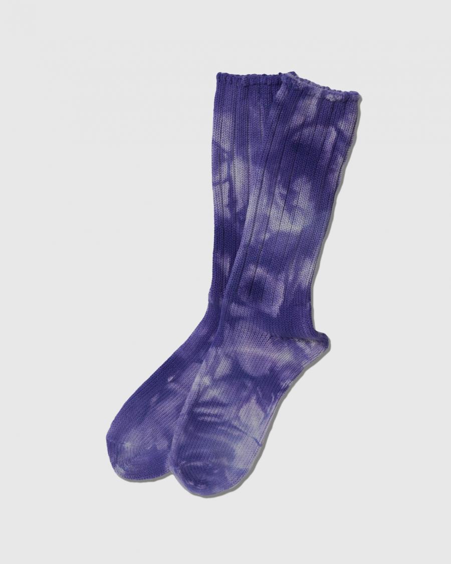 UNEVEN DYE CREW SOCKS