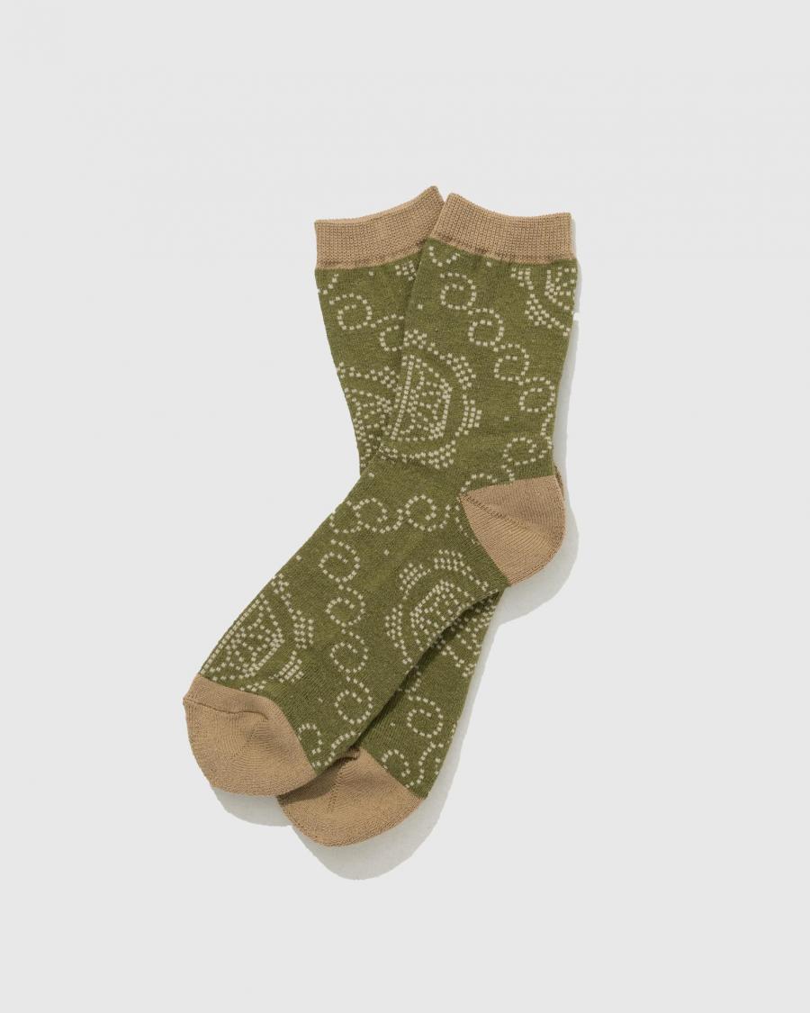 ASANOHA DOT QUARTER SOCKS