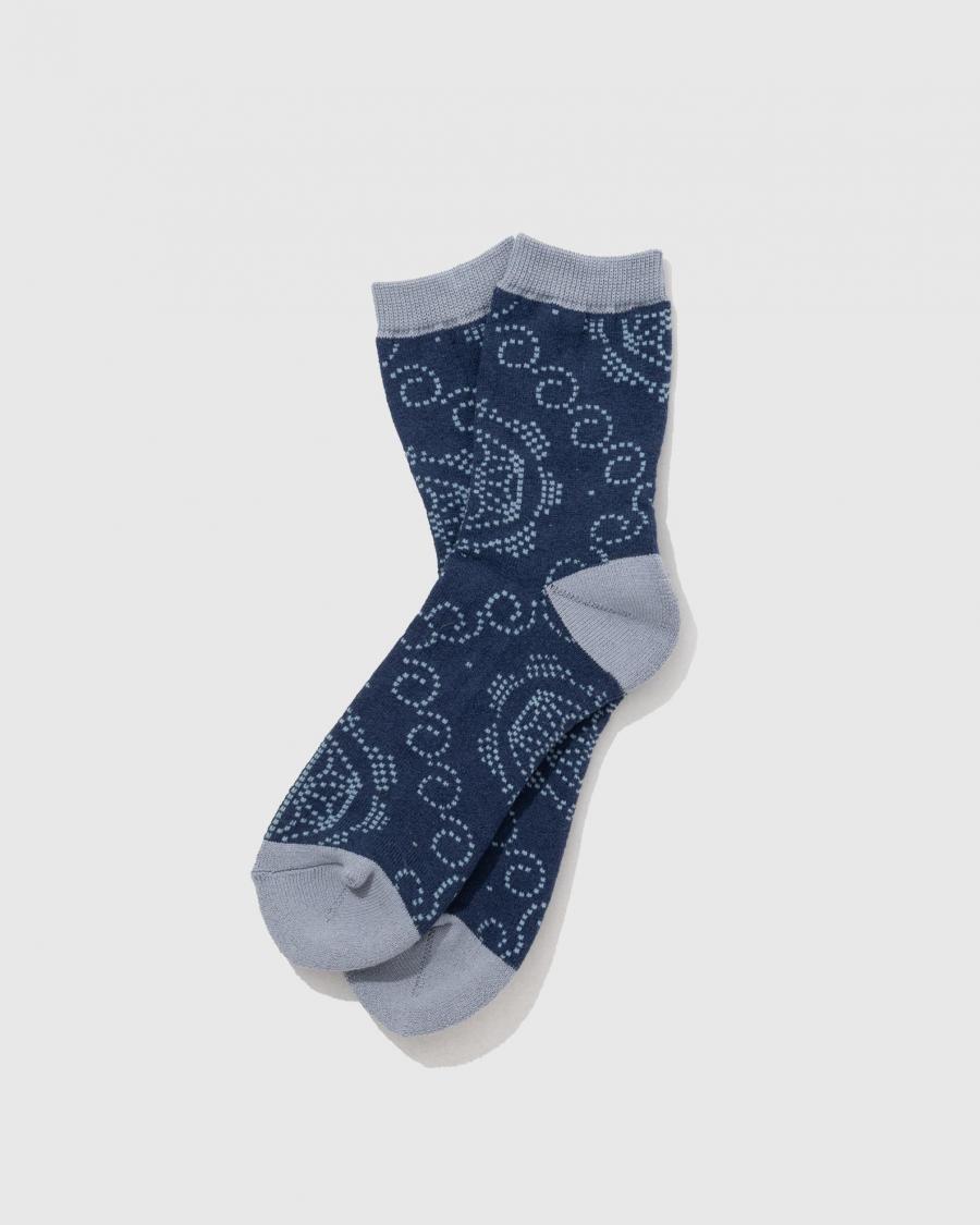 ASANOHA DOT QUARTER SOCKS