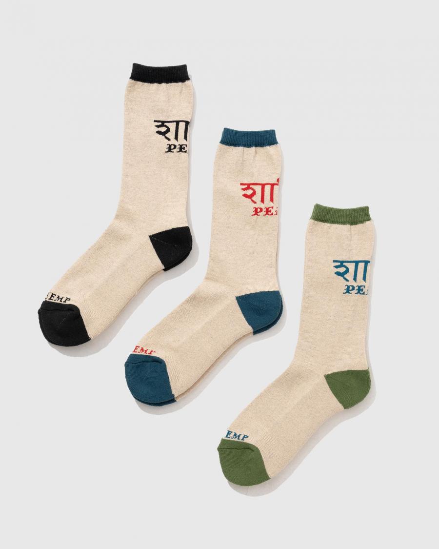 BACK LOGO CREW SOCKS