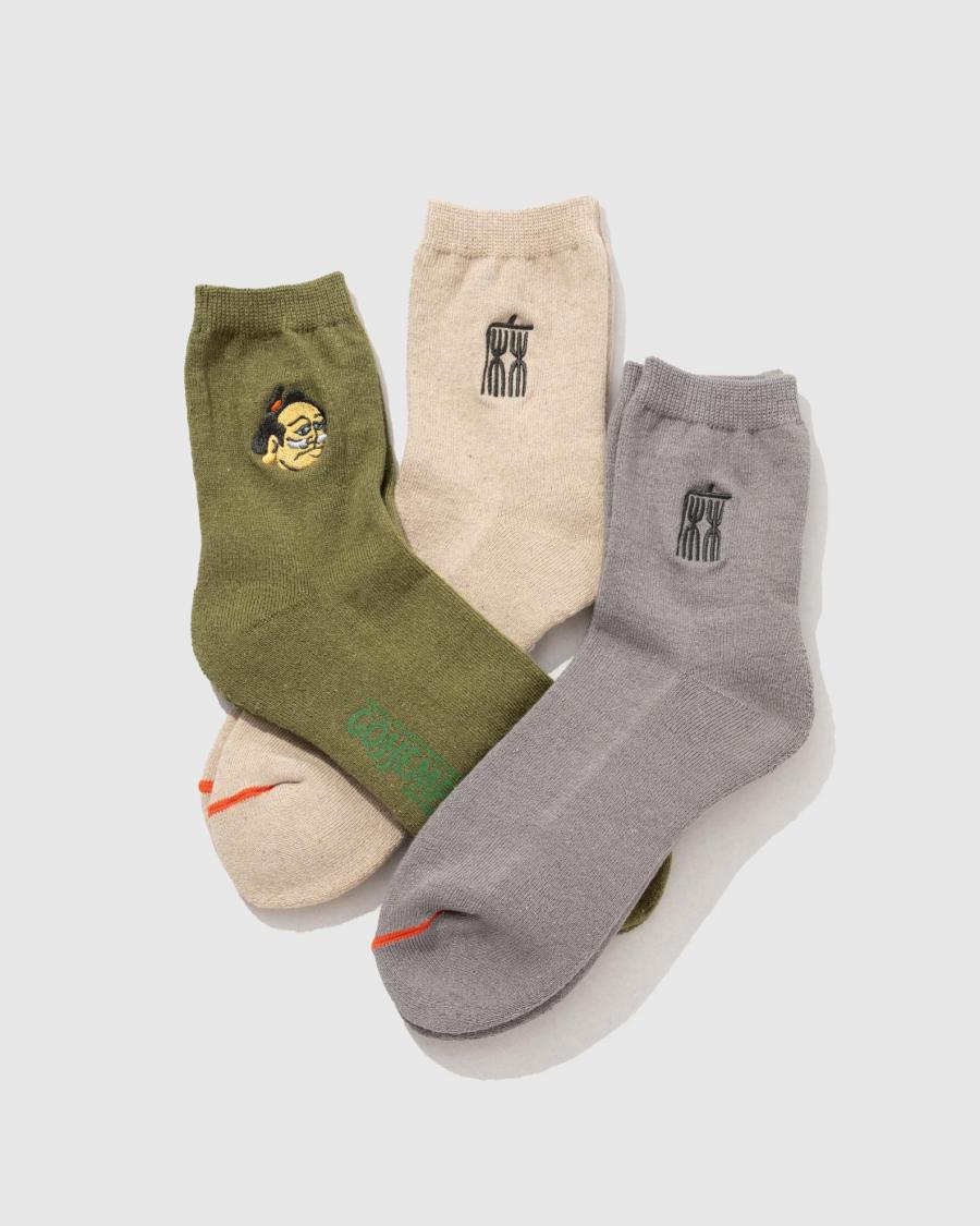 japonism EMB QUARTER SOCKS
