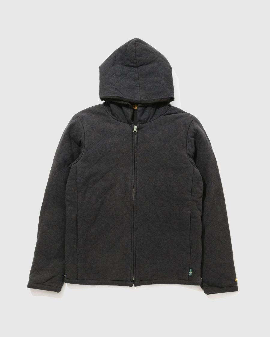 QUILT ZIP PARKA / H/C JERSEY QUILT