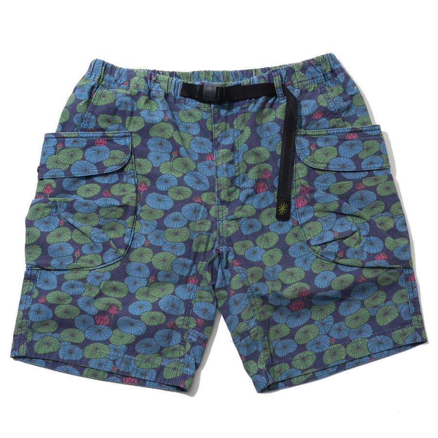 HEMP UTILITY SHORTS/H/C WEATHER "LOTUS PRINT"