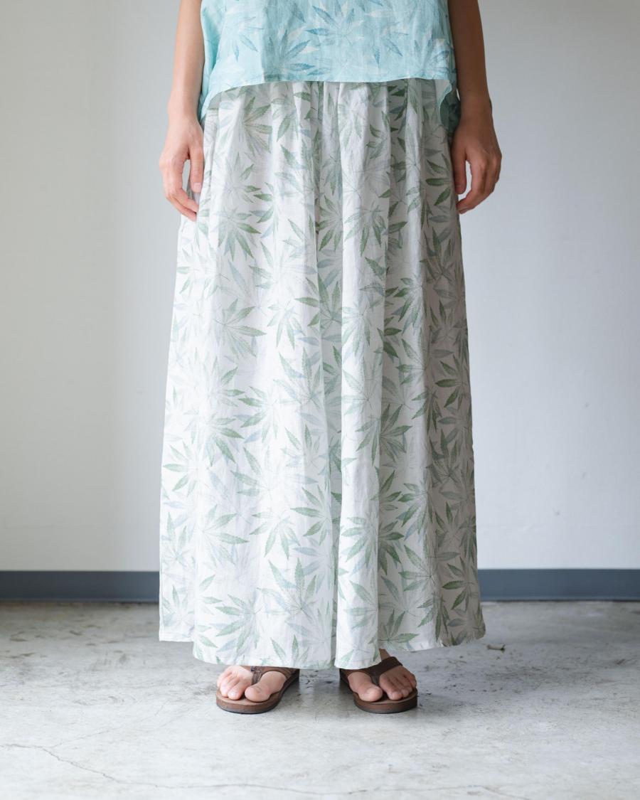 GATHERED WIDE PANTS