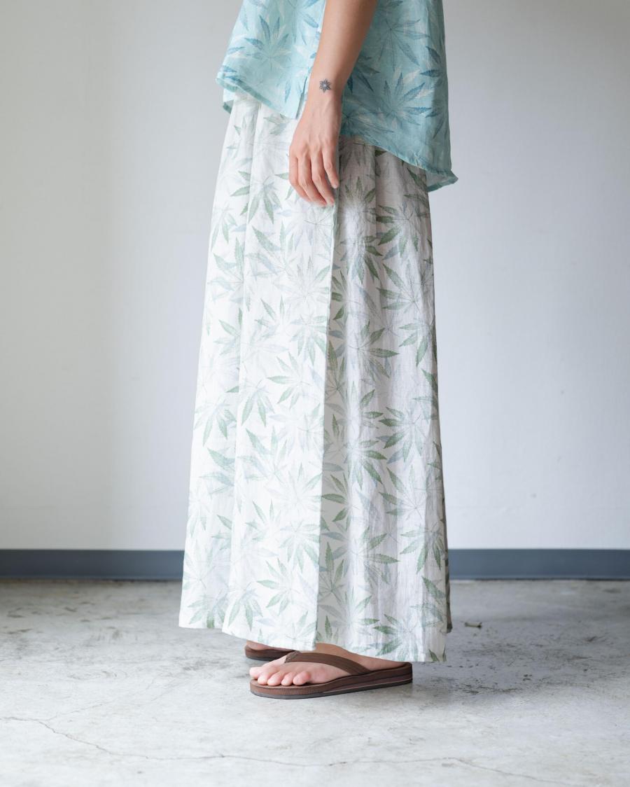 GATHERED WIDE PANTS