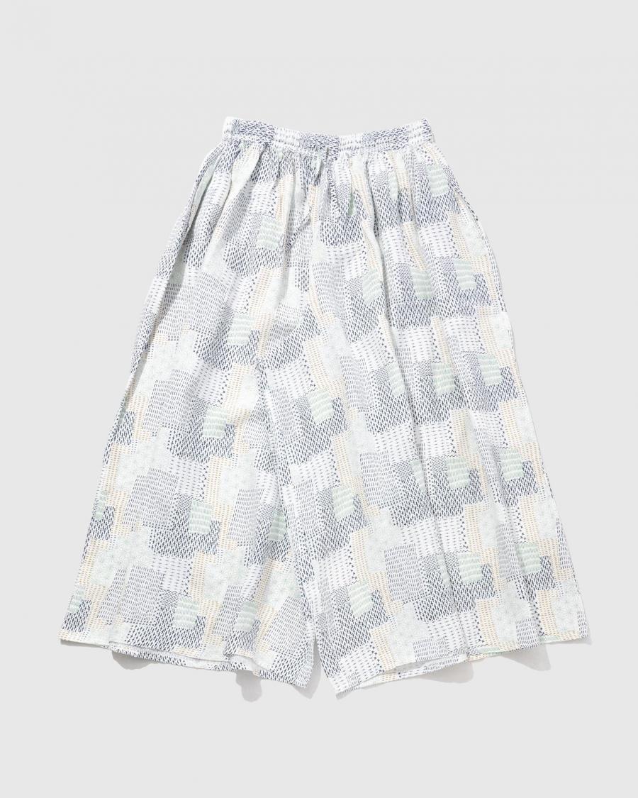 GATHERED WIDE PANTS