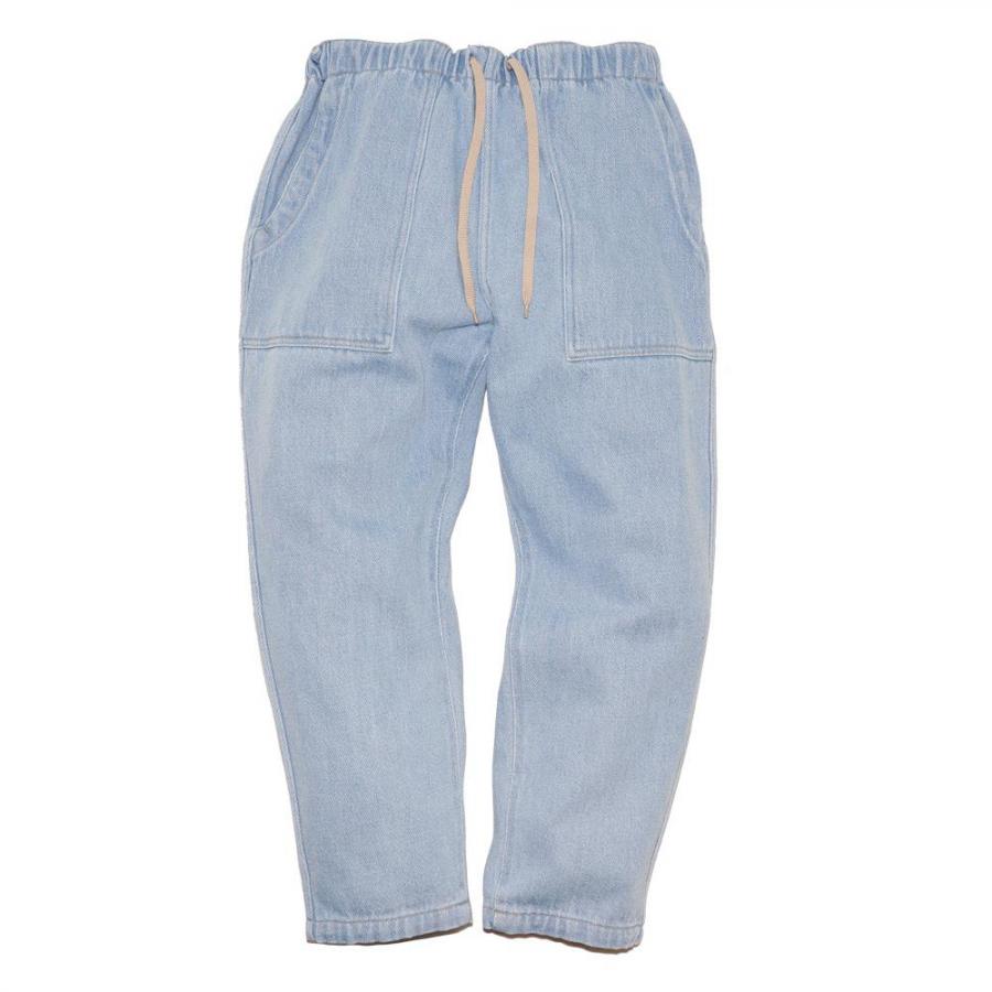 BAKERS BANQUET PANTS/Washed Loose Drill Denim