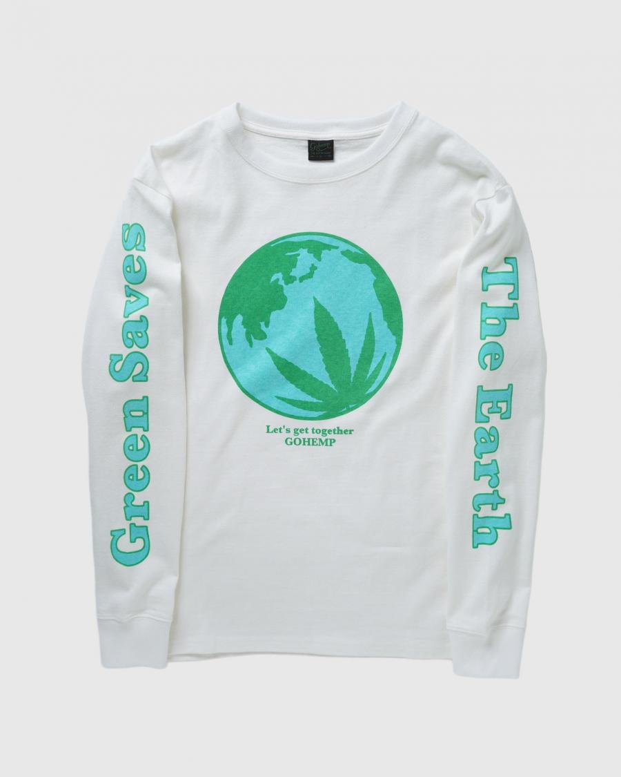 SAVES THE EARTH LONG SLEEVE TEE