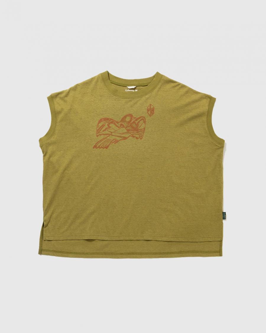 鳥 HONEY SLEEVE-LES TEE