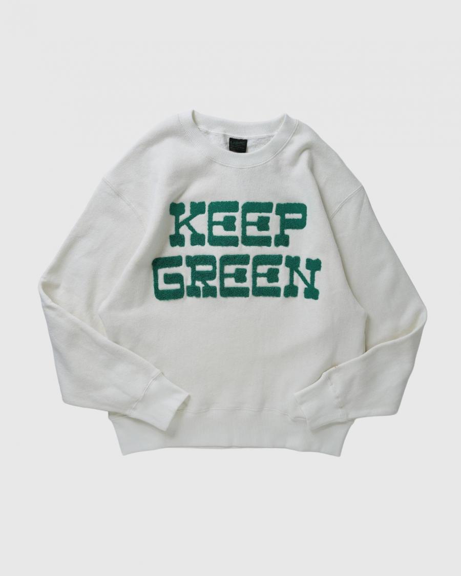 KEEP GREEN CREW SWEAT