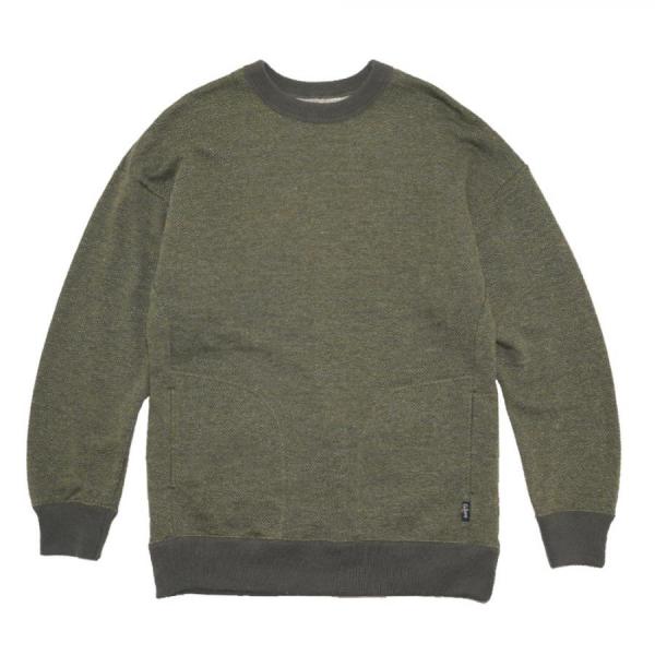 NO SIZE CREW／TWEED HERINGBORN SWEAT