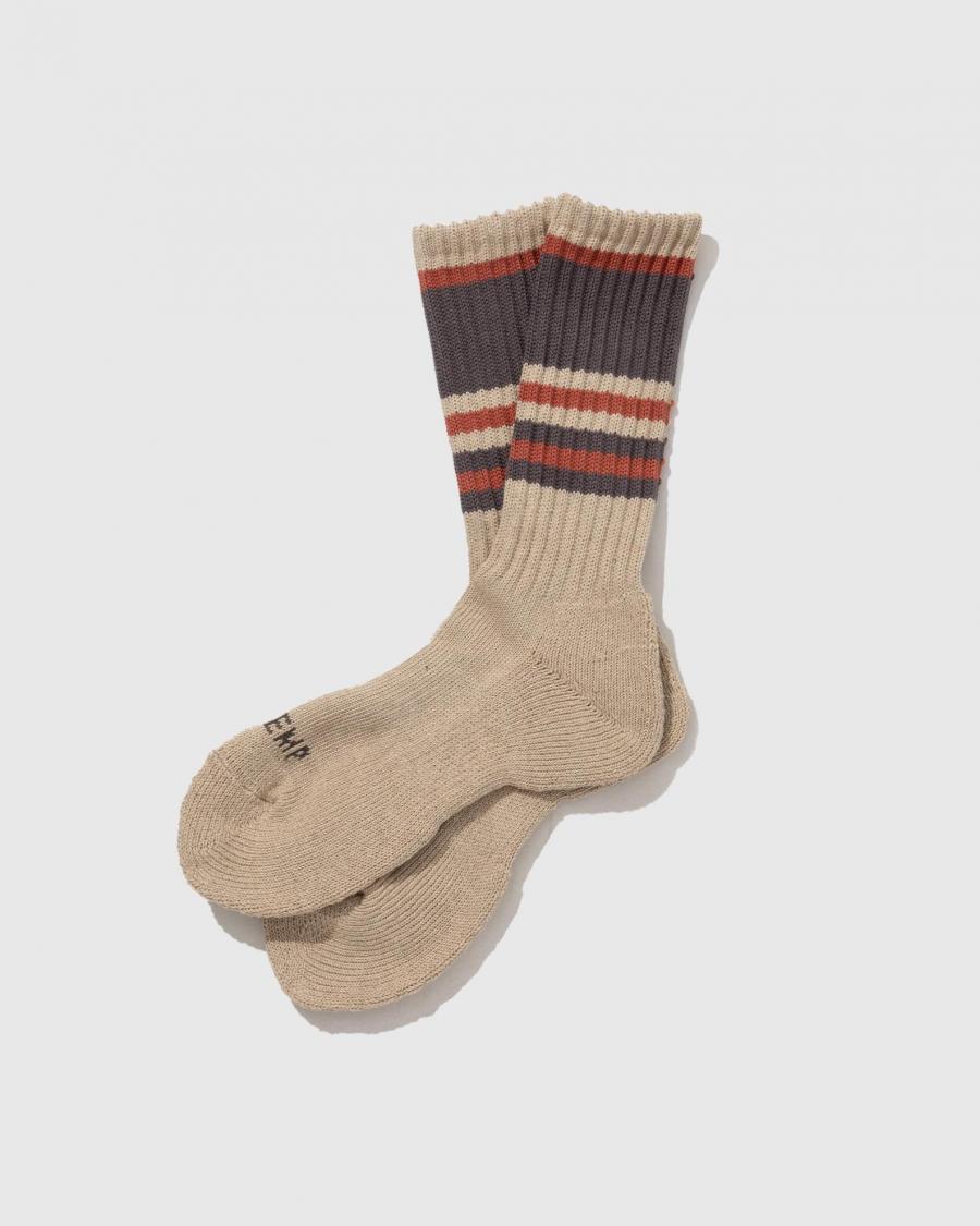 RANDOM LINE PILE CREW SOCKS