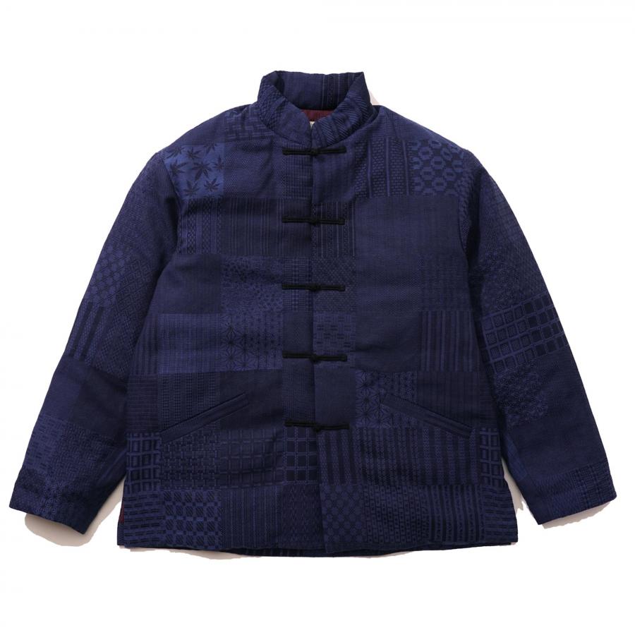 TONG POO DOWN JACKET／JAPANESE PATTERN PATCHWORK