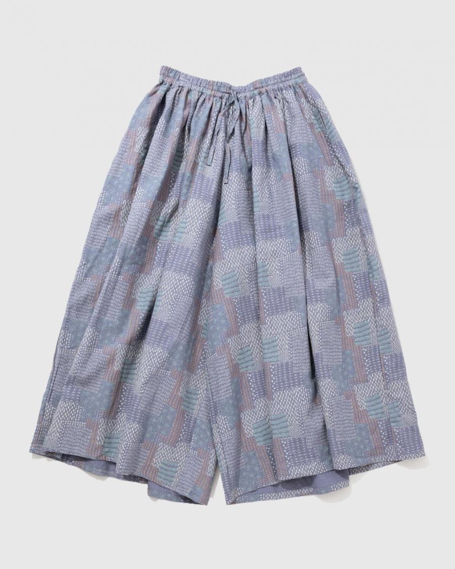 GATHERED WIDE PANTS