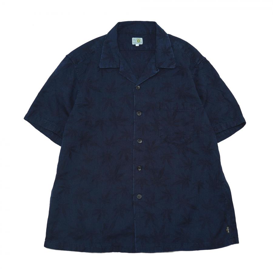 OPEN MIND SHIRTS／HEMP LEAF JACQUARD