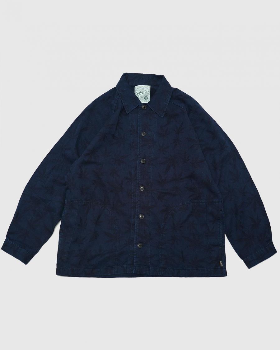 RUNCH SHIRTS JACKET／HEMP LEAF JACQUARD