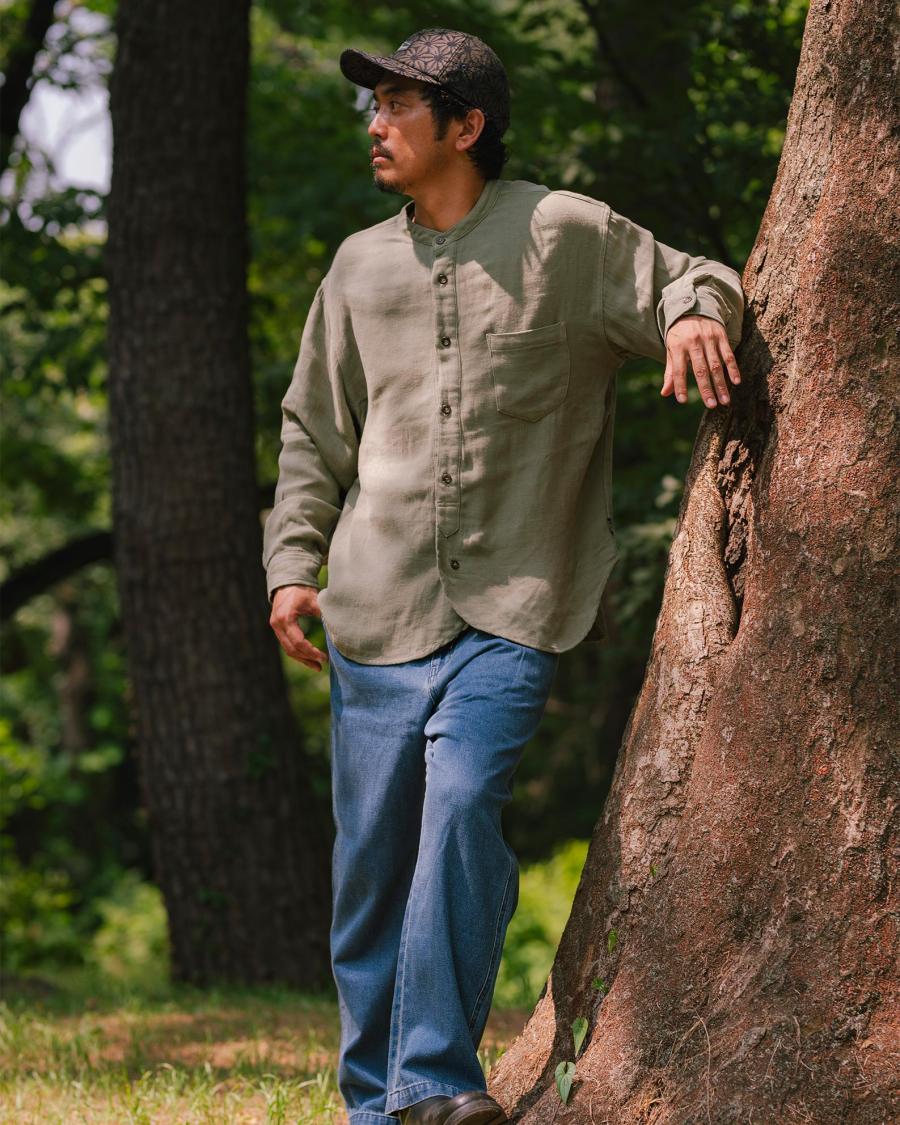 NO COLLAR BASIC SHIRTS