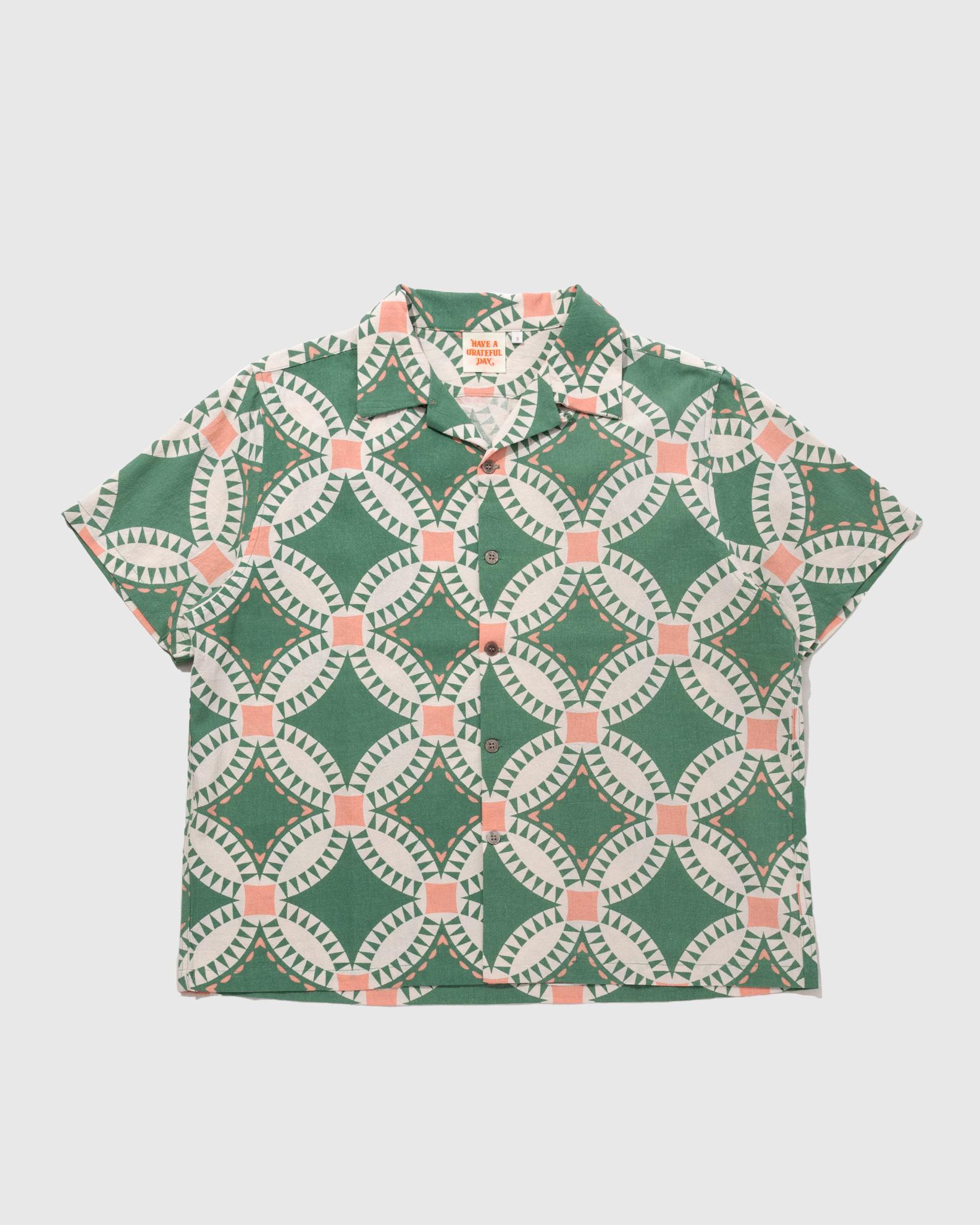 OPEN COLLAR SHORT SLEEVE SHIRT | SHIRTS/BLOUSE | JUZU store