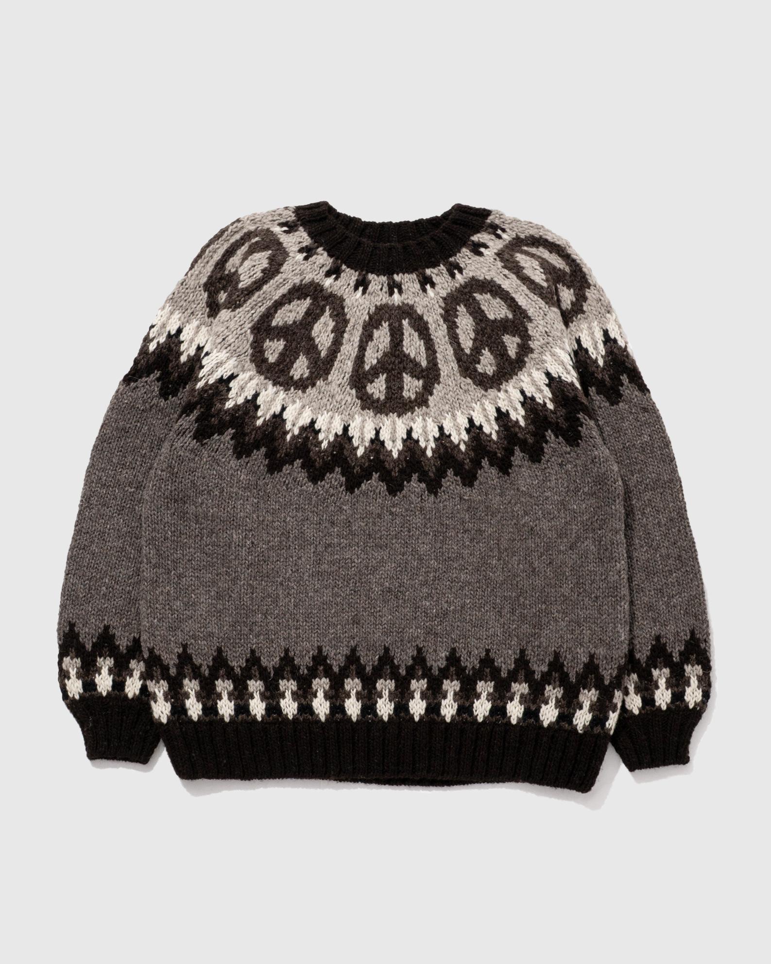 PEACE PATTERN KNIT CREW | KNIT | JUZU store | ジュズストア