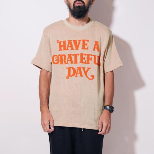 GRATEFUL DAY JACQUARD T-shirt -LOGO