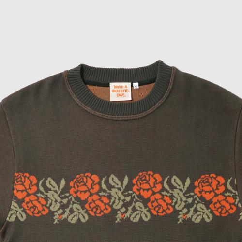 GRATEFUL DAY JACQUARD T-shirt -ROSE