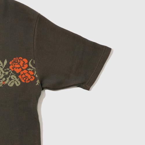 GRATEFUL DAY JACQUARD T-shirt -ROSE