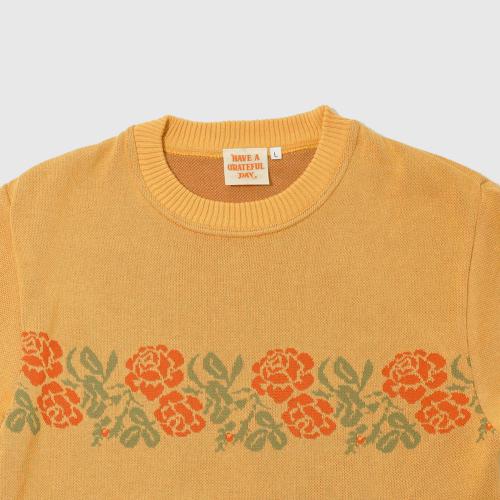 GRATEFUL DAY JACQUARD T-shirt -ROSE