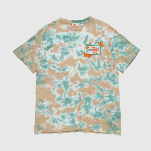 GRATEFUL DAY TIEDYE T-SHIRTS -BUTTER