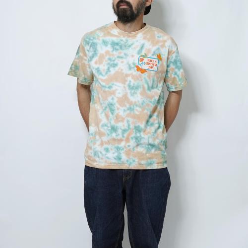 GRATEFUL DAY TIEDYE T-SHIRTS -BUTTER