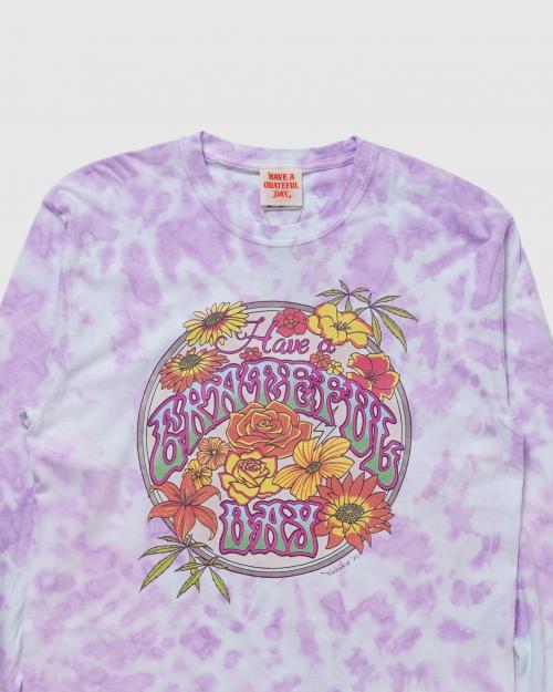 LONG SLEEVE TIE DYE T-SHIRT -BLOOM