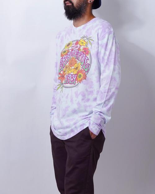 LONG SLEEVE TIE DYE T-SHIRT -BLOOM