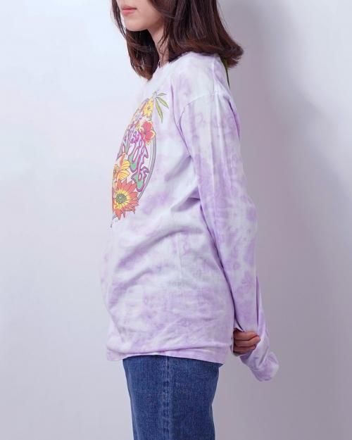 LONG SLEEVE TIE DYE T-SHIRT -BLOOM