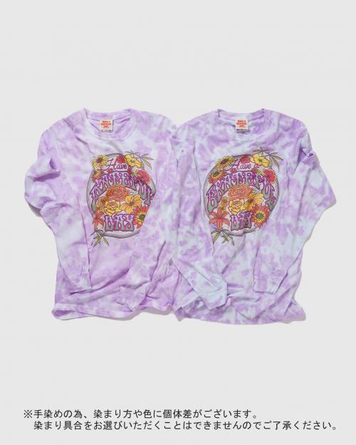 LONG SLEEVE TIE DYE T-SHIRT -BLOOM