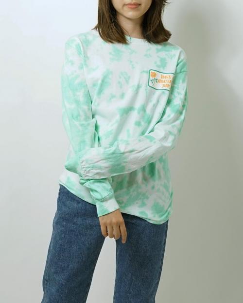 LONG SLEEVE TIE DYE T-SHIRT -BOX LOGO