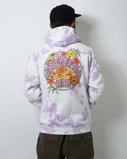 TIE DYE SWEAT HOODIE -BLOOM