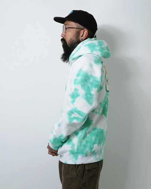 TIE DYE SWEAT HOODIE -BOX LOGO