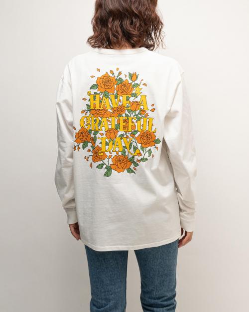 LONG SLEEVE T-SHIRT -ROSE