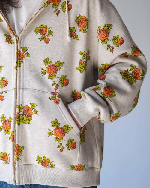 ZIP UP HOODIE SWEATSHIRT